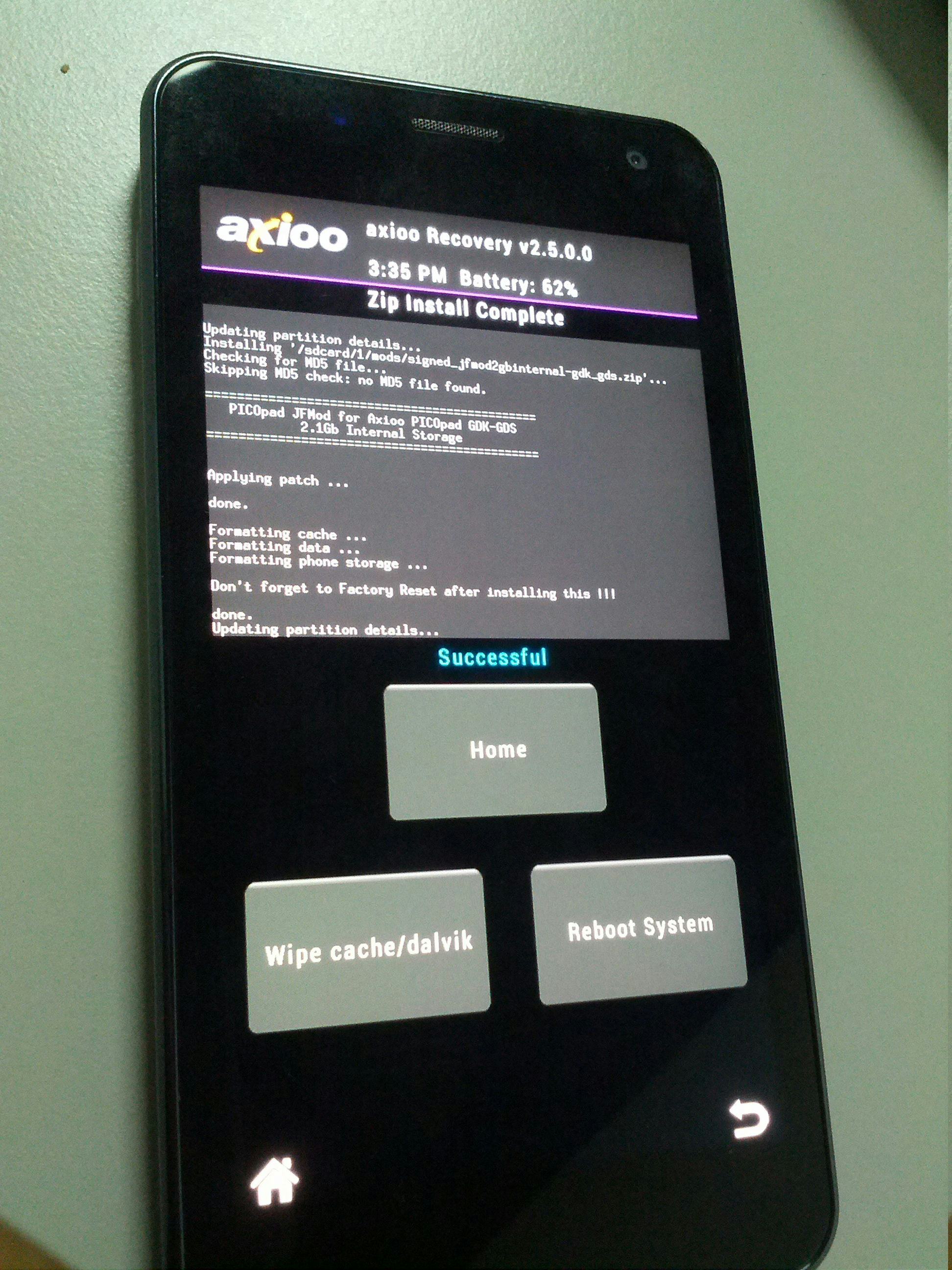 twrp and cwm recovery PICOpad GDK-GDS