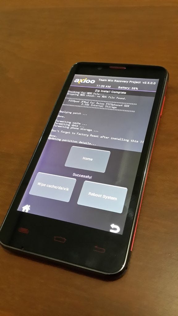 cwm and twrp recovery for PICOphone4 GDX